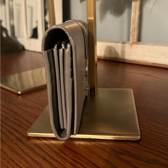 YSL Two Tone Gray Leather Wallet - Picture 3 of 6